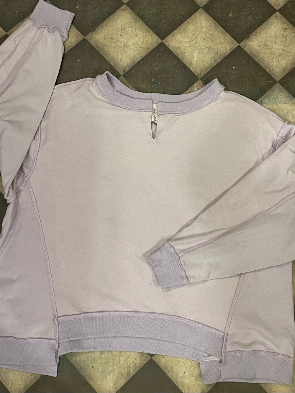 Fantastic Fawn Lavender Keyhole Crewneck Sweatshirt